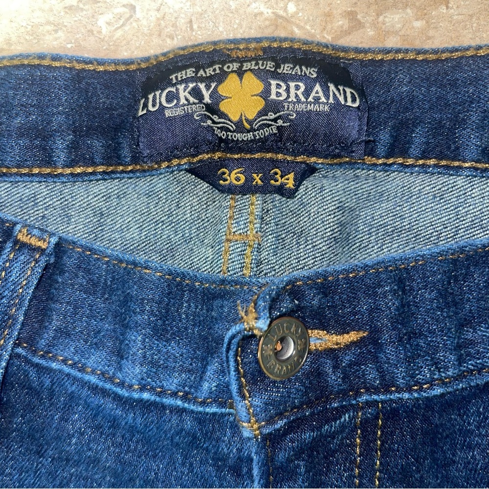 Lucky Brand Men's Jeans 36x34 Blue 211 Original Straight  Leg - Picture 3 of 11